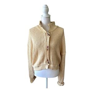Free People cream cardigan Size Mefium